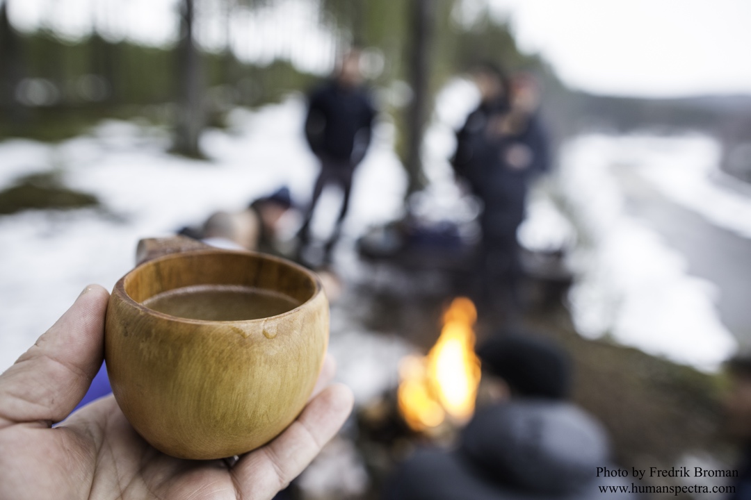 Lunch is often outdoors