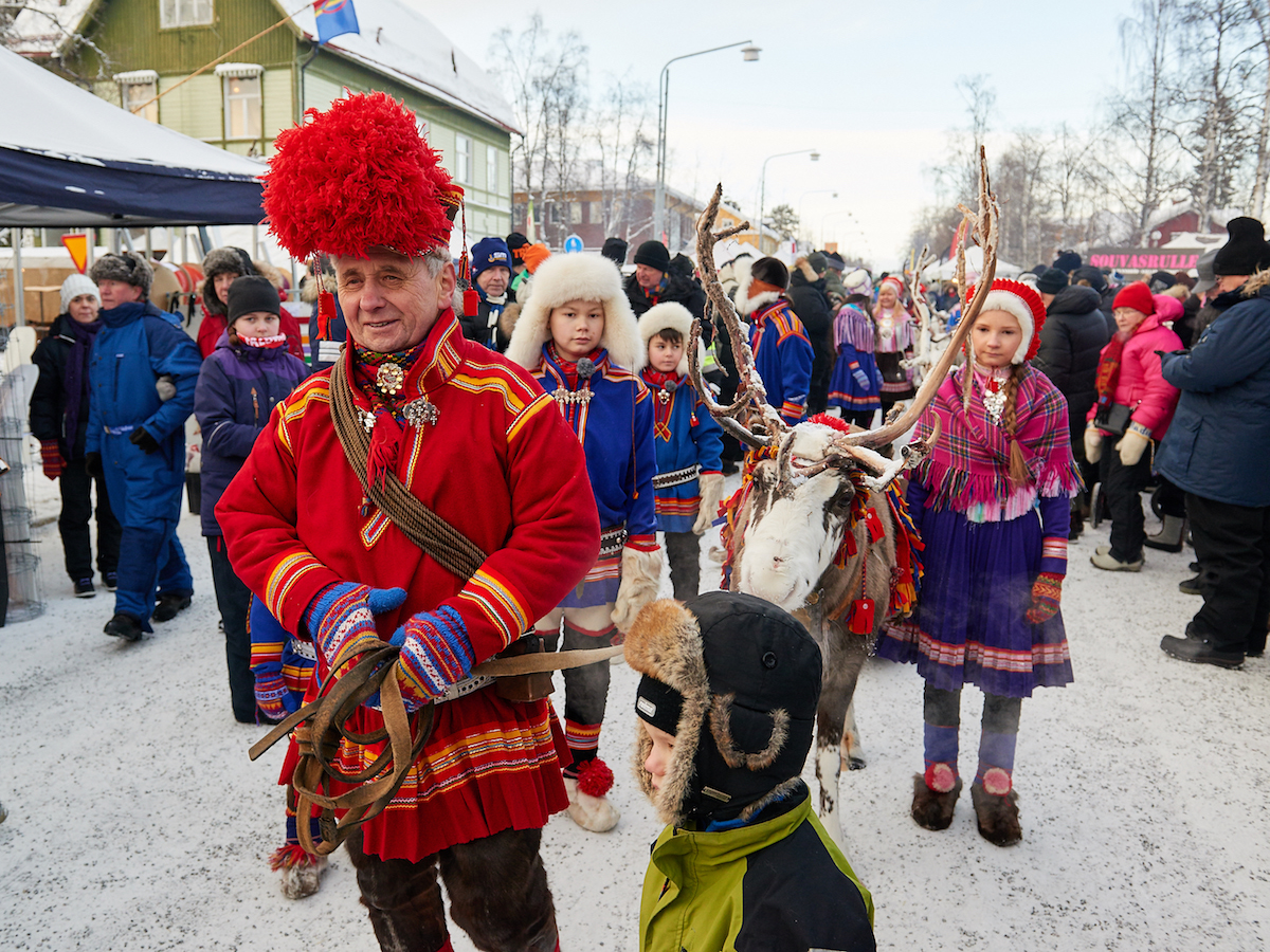 Jokkmokk Sami and reindeer